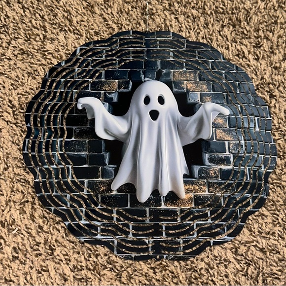 Spooky Funny Ghost 10” wind spinner made by me - Picture 1 of 3